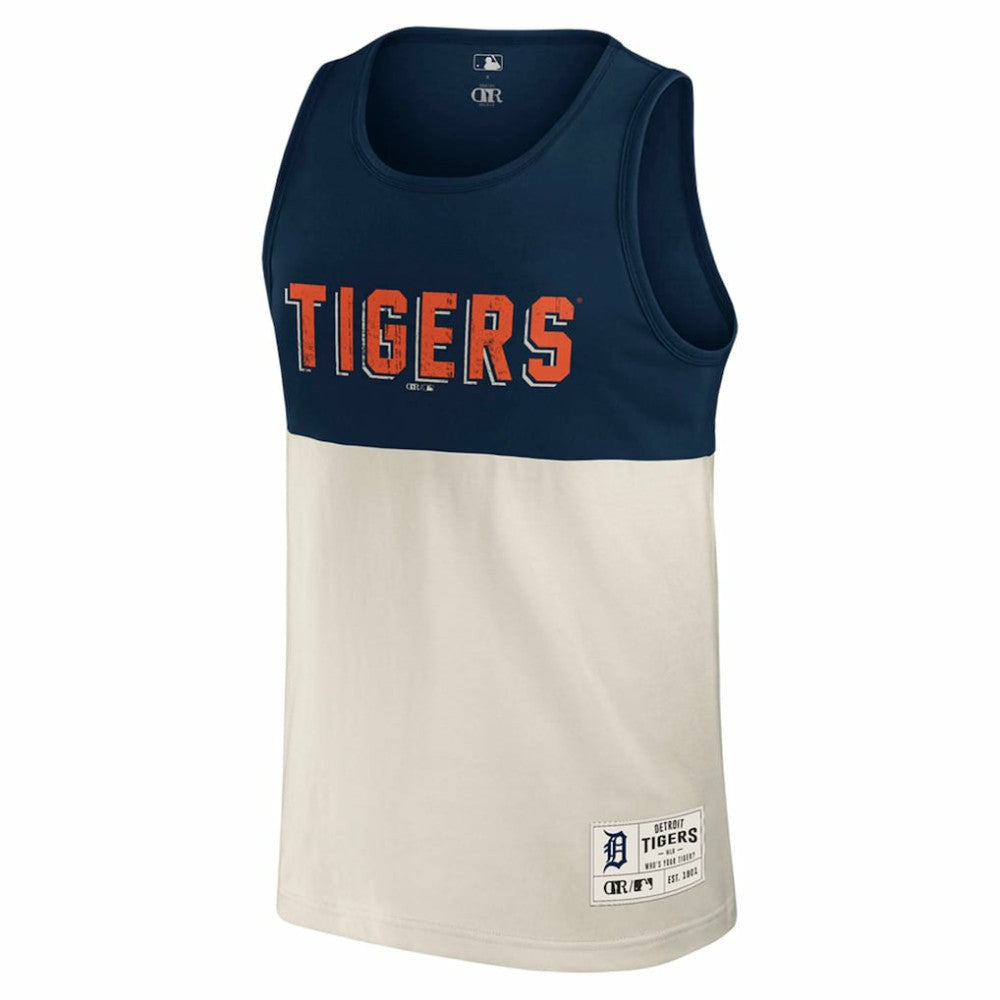 Detroit Tigers Darius Rucker Collection by Fanatics Colorblock Tank Top - Navy Tanks