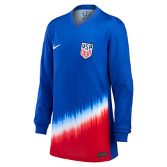 USMNT Youth 2024 Away Replica Long Sleeve Jersey Blue