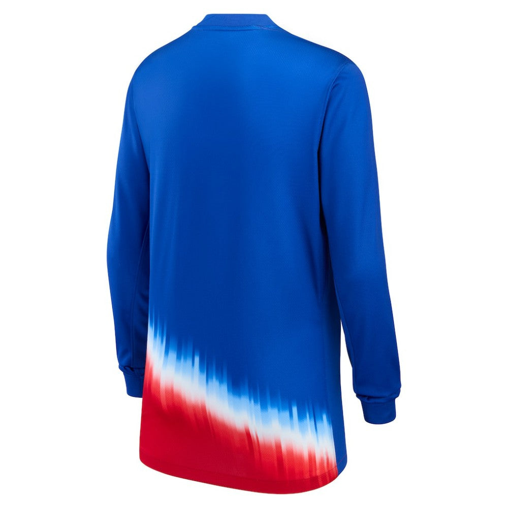 USMNT Youth 2024 Away Replica Long Sleeve Jersey Blue