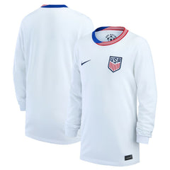 USMNT Youth 2024 Home Replica Long Sleeve Jersey White shop