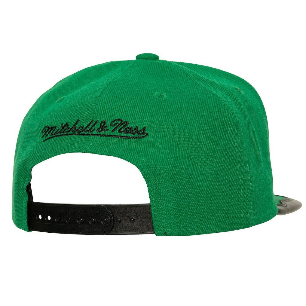 Boston Celtics Day One Snapback Hat Black/Kelly Green