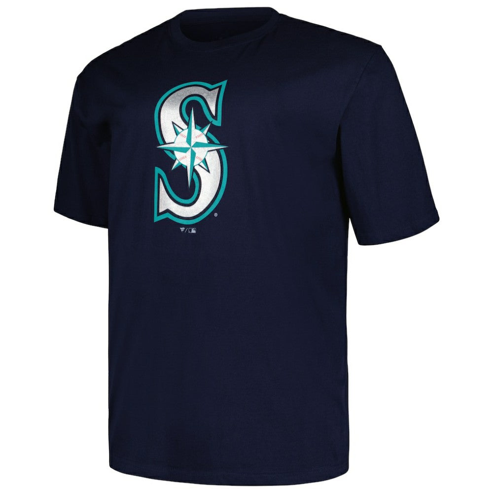 Seattle Mariners Profile Big & Tall #1 Dad T-Shirt - Navy T-shirts