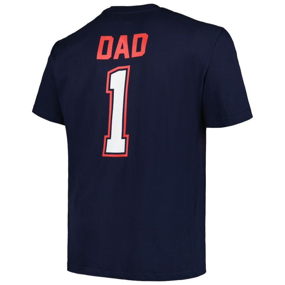 Boston Red Sox Profile Big & Tall #1 Dad T-Shirt - Navy T-shirts