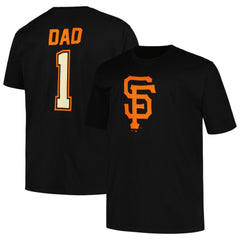 San Francisco Giants Profile Big & Tall #1 Dad T-Shirt - Black T-shirts