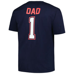 Cleveland Guardians Profile Big & Tall #1 Dad T-Shirt - Navy T-shirts