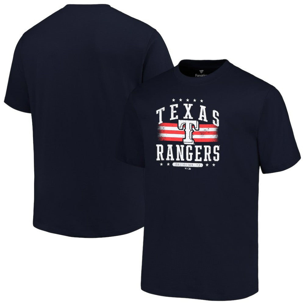 Texas Rangers Profile Big & Tall Americana T-Shirt - Navy T-shirts