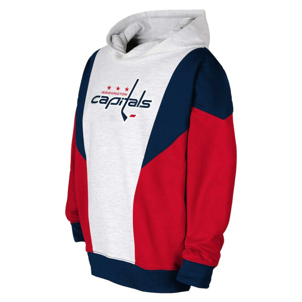 NHL Washington Capitals Youth Champion League Fleece Pullover Hoodie - Ash/Navy