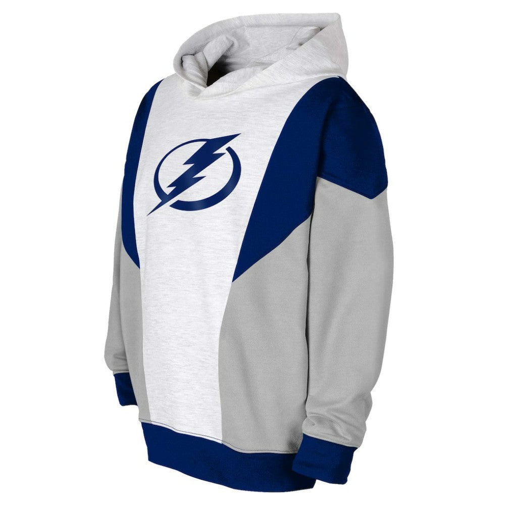 NHL Tampa Bay Lightning Youth Champion League Fleece Pullover Hoodie - Ash/Blue