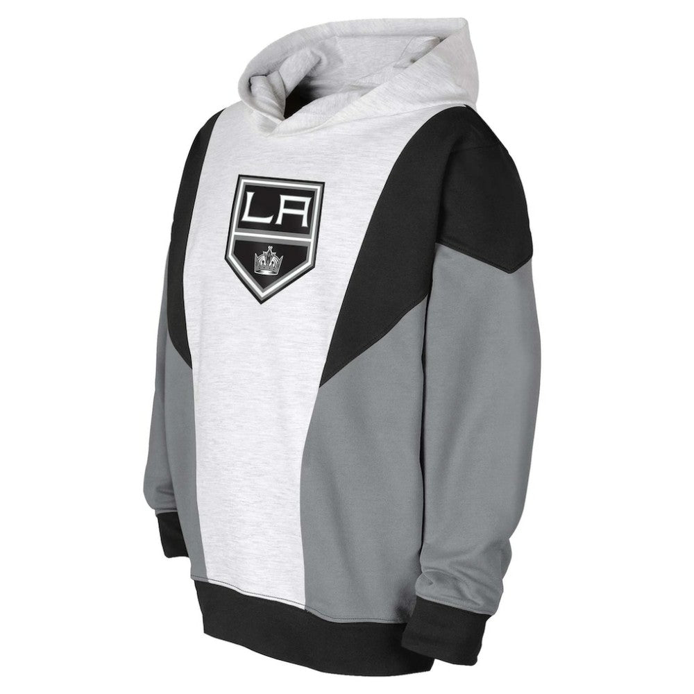 NHL Los Angeles Kings Youth Champion League Fleece Pullover Hoodie - Ash/Black