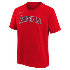 Mike Trout Los Angeles Angels Nike Youth Name & Number T-Shirt - Red T-shirts