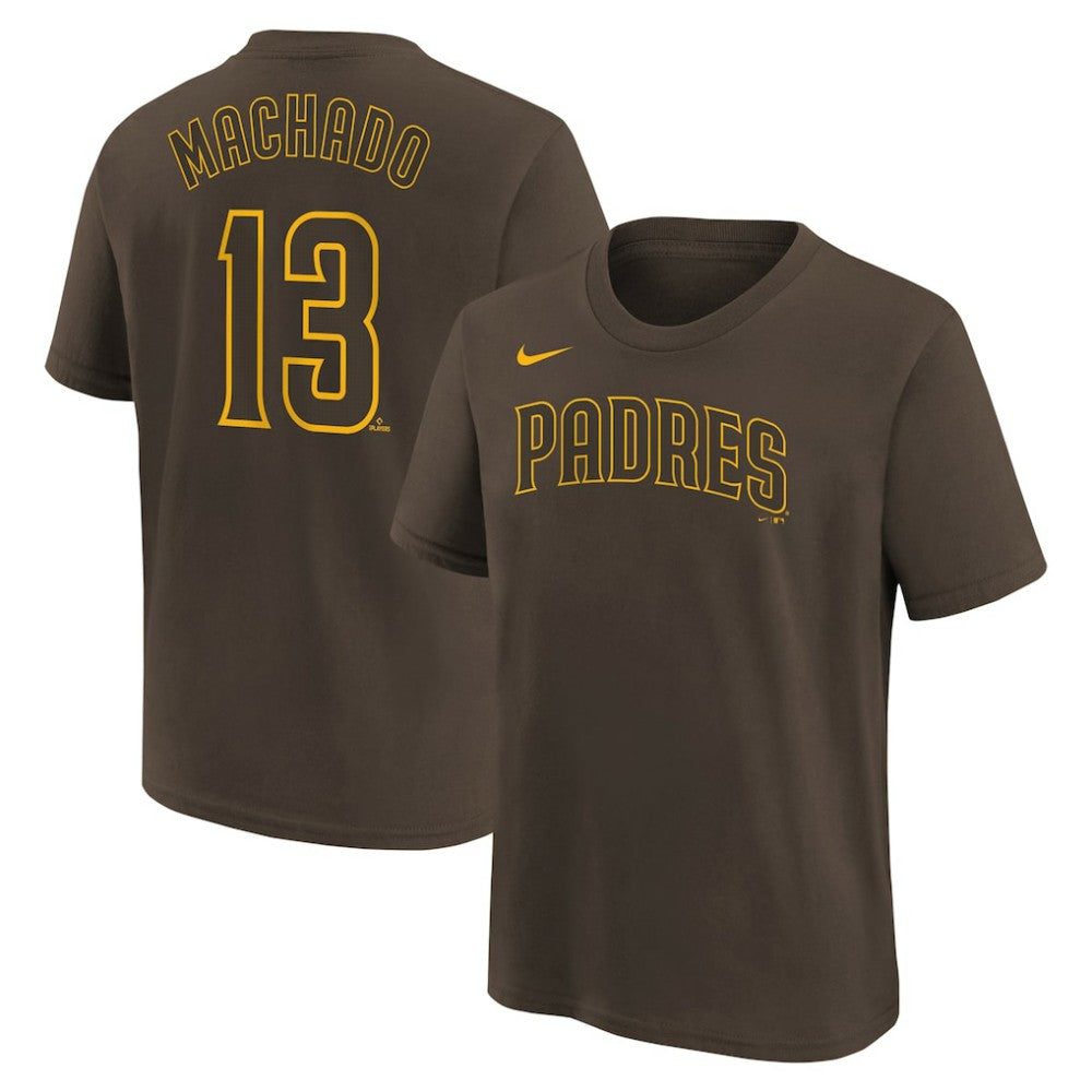 Manny Machado San Diego Padres Nike Youth Name & Number T-Shirt - Brown T-shirts
