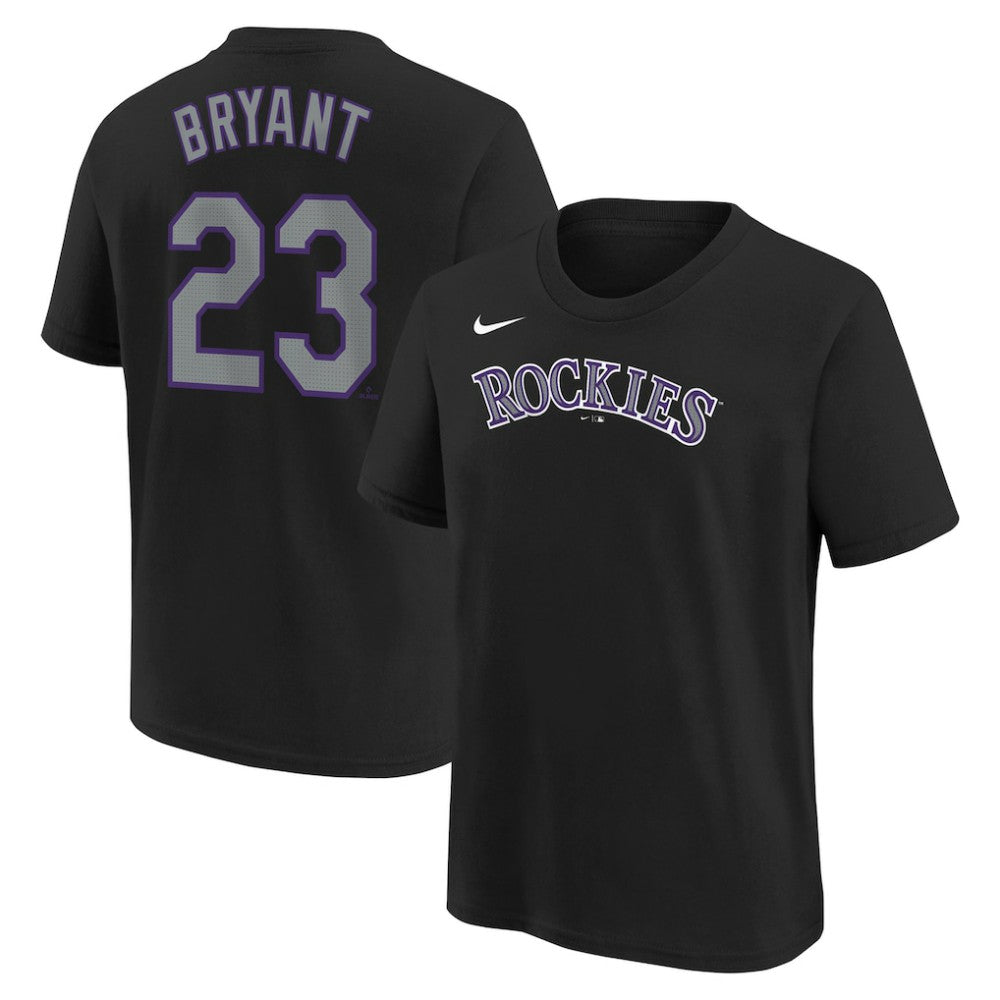 Kris Bryant Colorado Rockies Nike Youth Name & Number T-Shirt - Black T-shirts