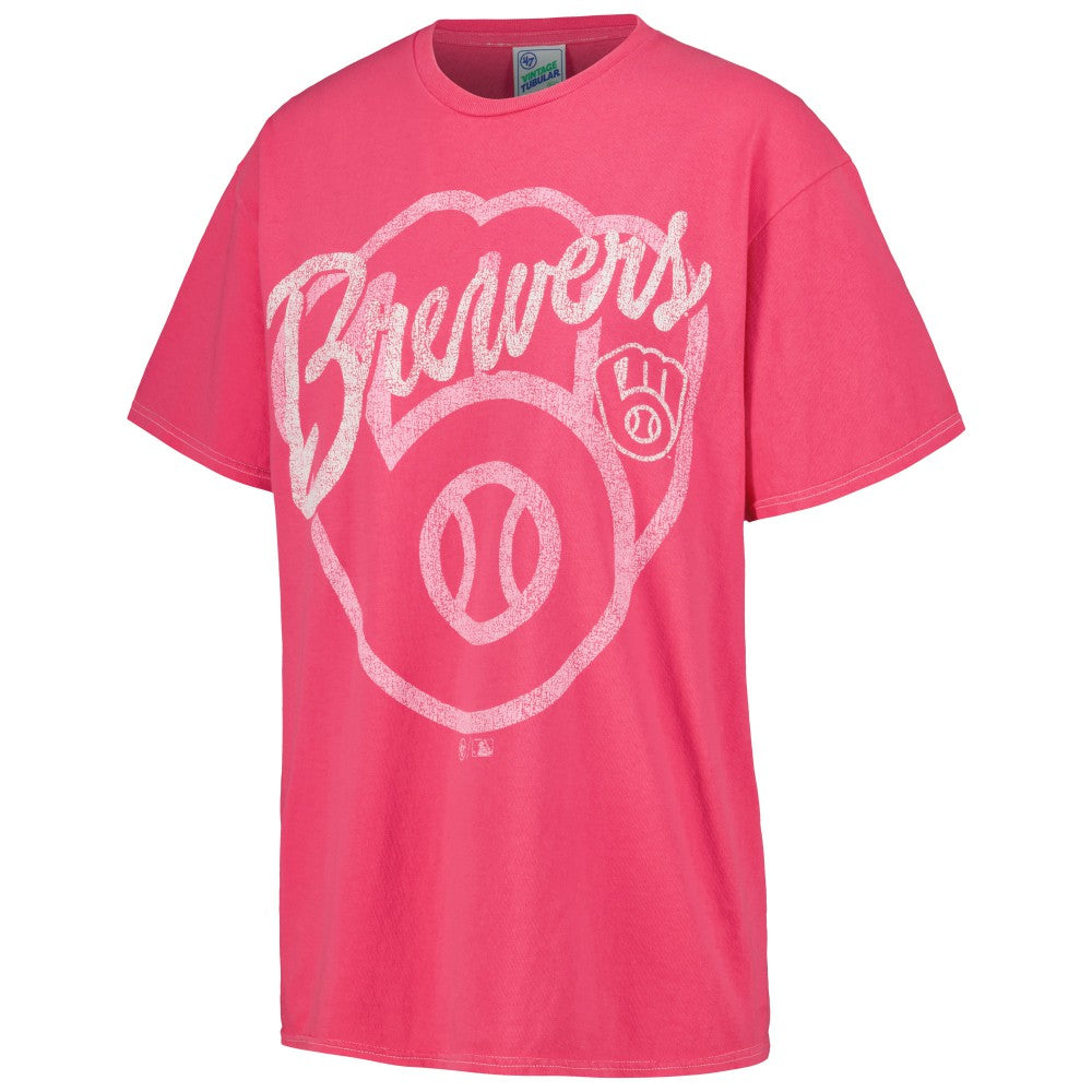 Milwaukee Brewers '47 Women's Dopamine Tradition T-Shirt - Pink T-shirts