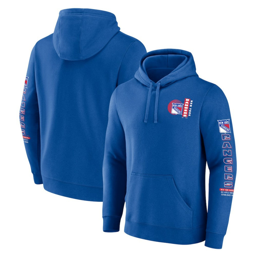 NHL New York Rangers Fanatics Revolution Pullover Hoodie - Blue