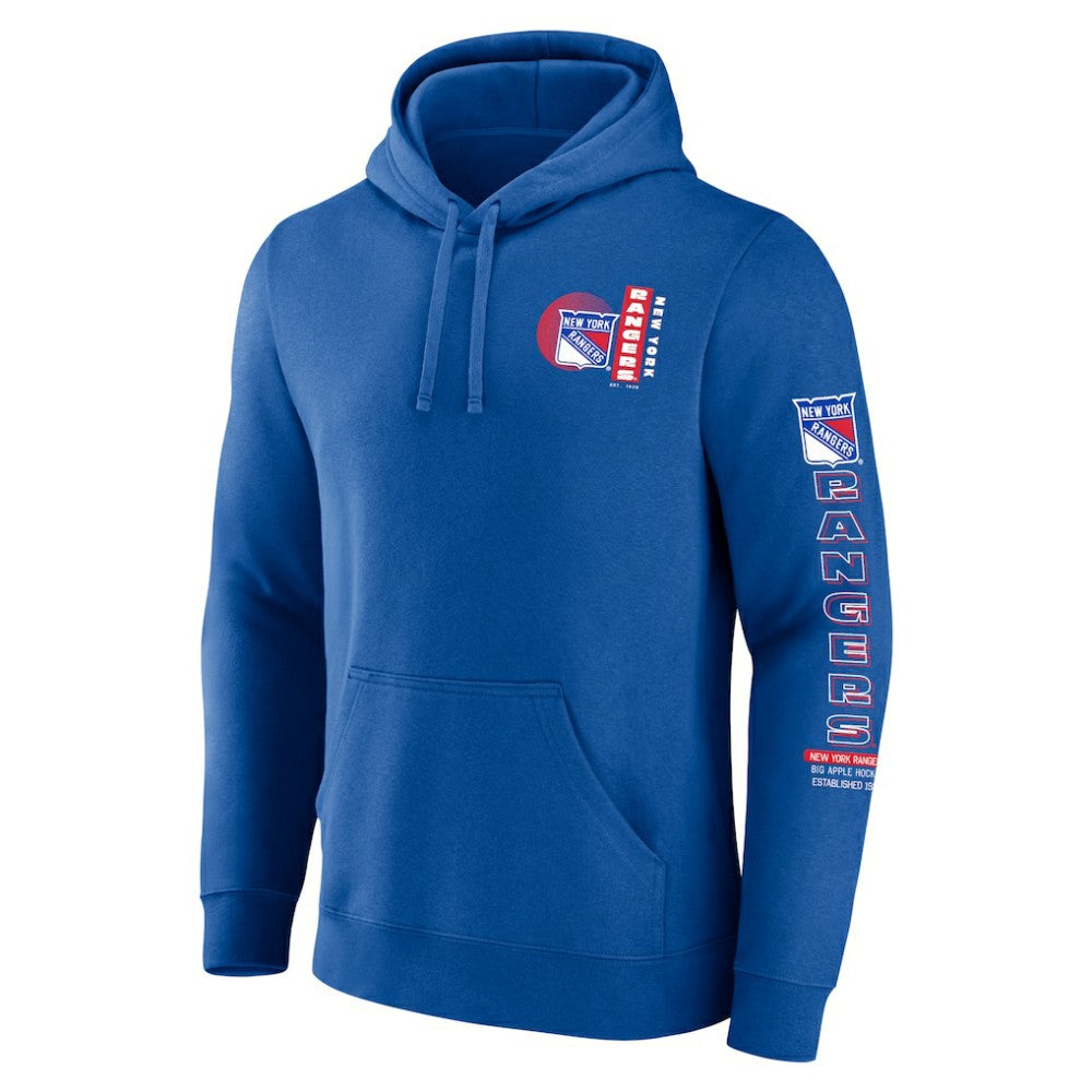 NHL New York Rangers Fanatics Revolution Pullover Hoodie - Blue