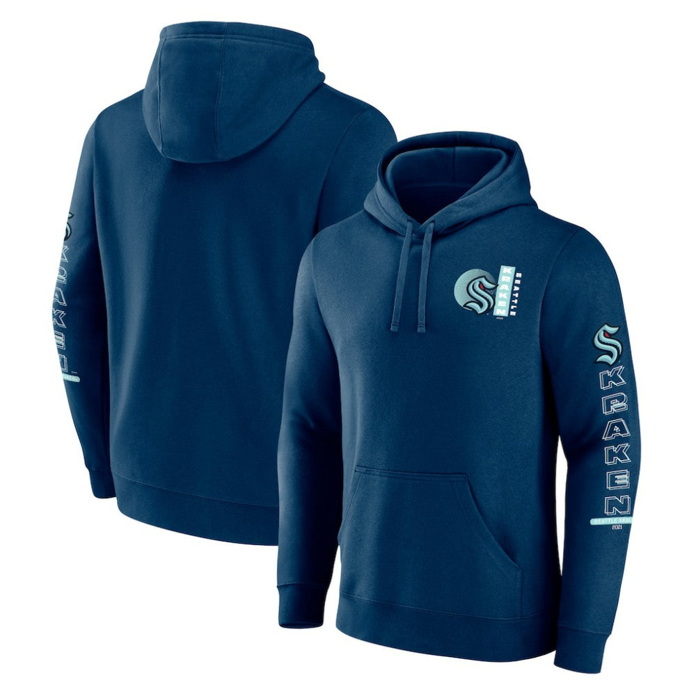 NHL Seattle Kraken Fanatics Revolution Pullover Hoodie - Deep Sea Blue