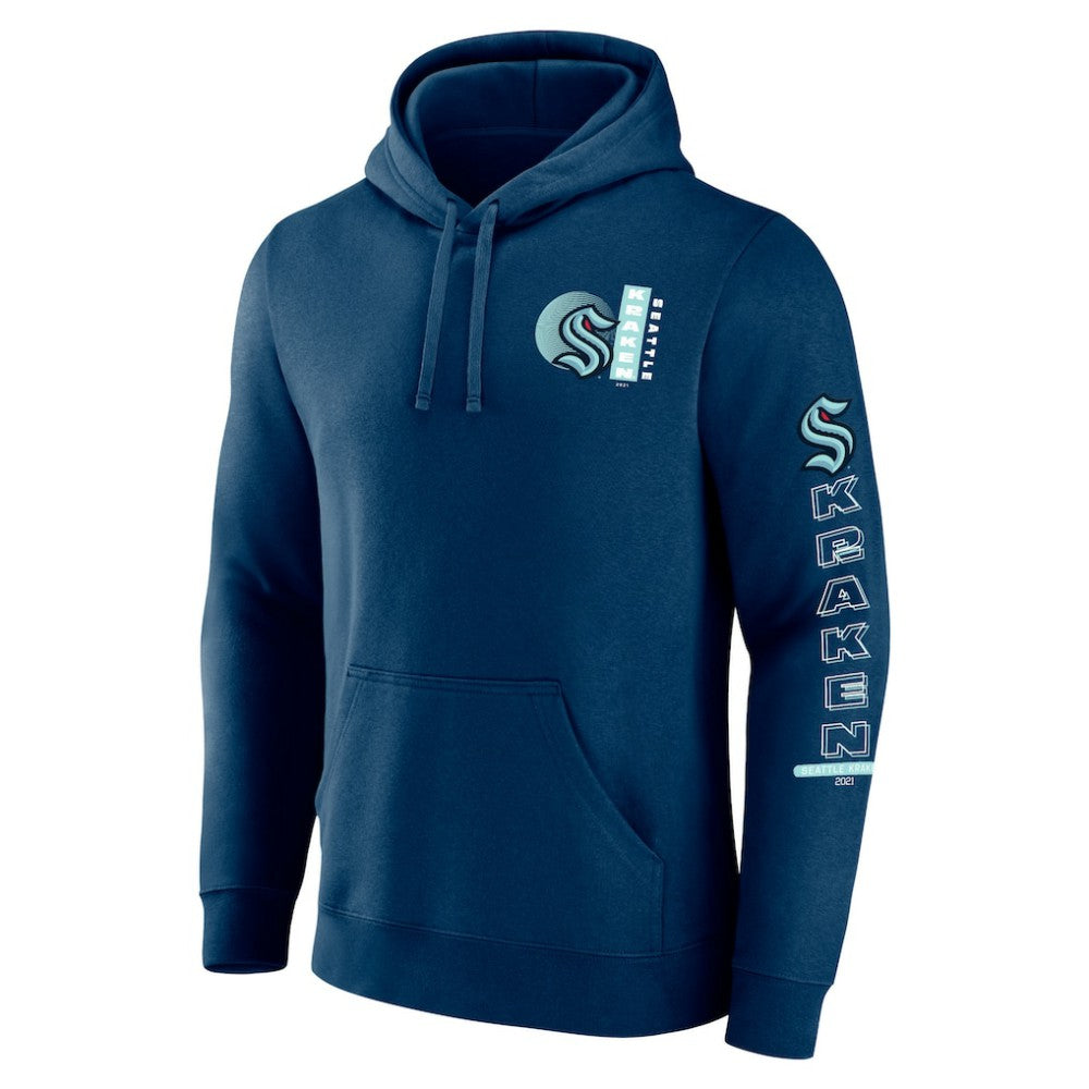 NHL Seattle Kraken Fanatics Revolution Pullover Hoodie - Deep Sea Blue
