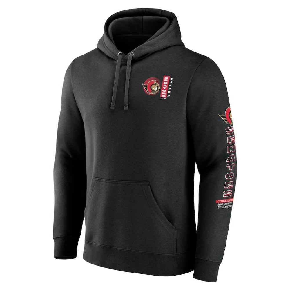 NHL Ottawa Senators Fanatics Revolution Pullover Hoodie - Black