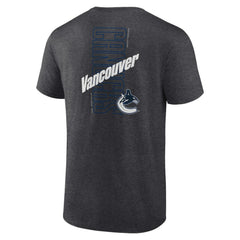 NHL Vancouver Canucks Fanatics Backbone T-Shirt - Heather Charcoal