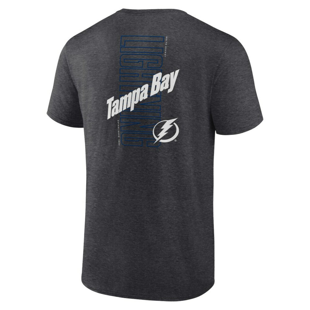 NHL Tampa Bay Lightning Fanatics Backbone T-Shirt - Heather Charcoal