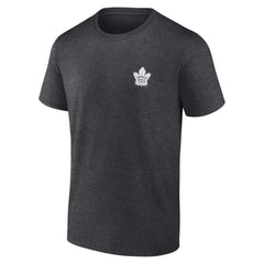 NHL Toronto Maple Leafs Fanatics Backbone T-Shirt - Heather Charcoal