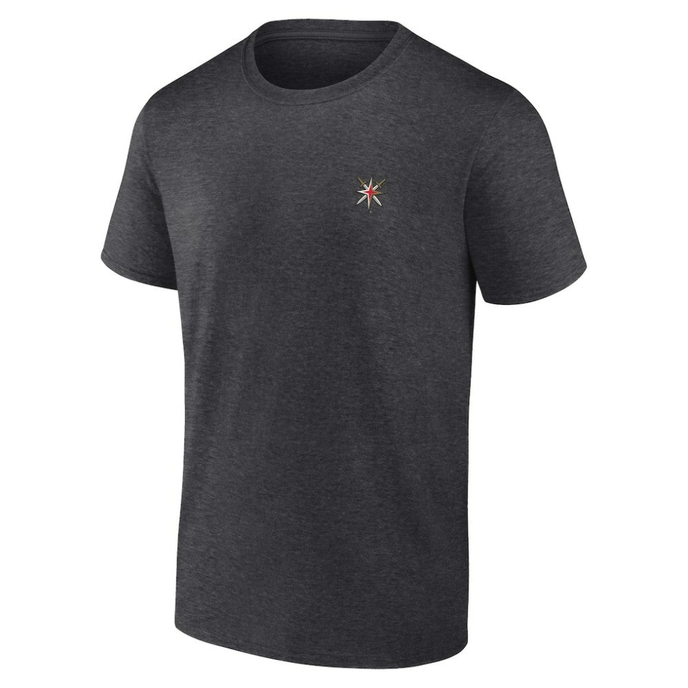 NHL Vegas Golden Knights Fanatics Backbone T-Shirt - Heather Charcoal
