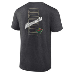NHL Minnesota Wild Fanatics Backbone T-Shirt - Heather Charcoal