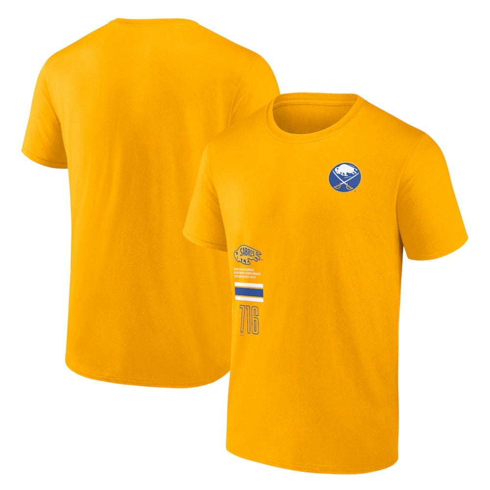 NHL Buffalo Sabres Fanatics Represent T-Shirt - Gold
