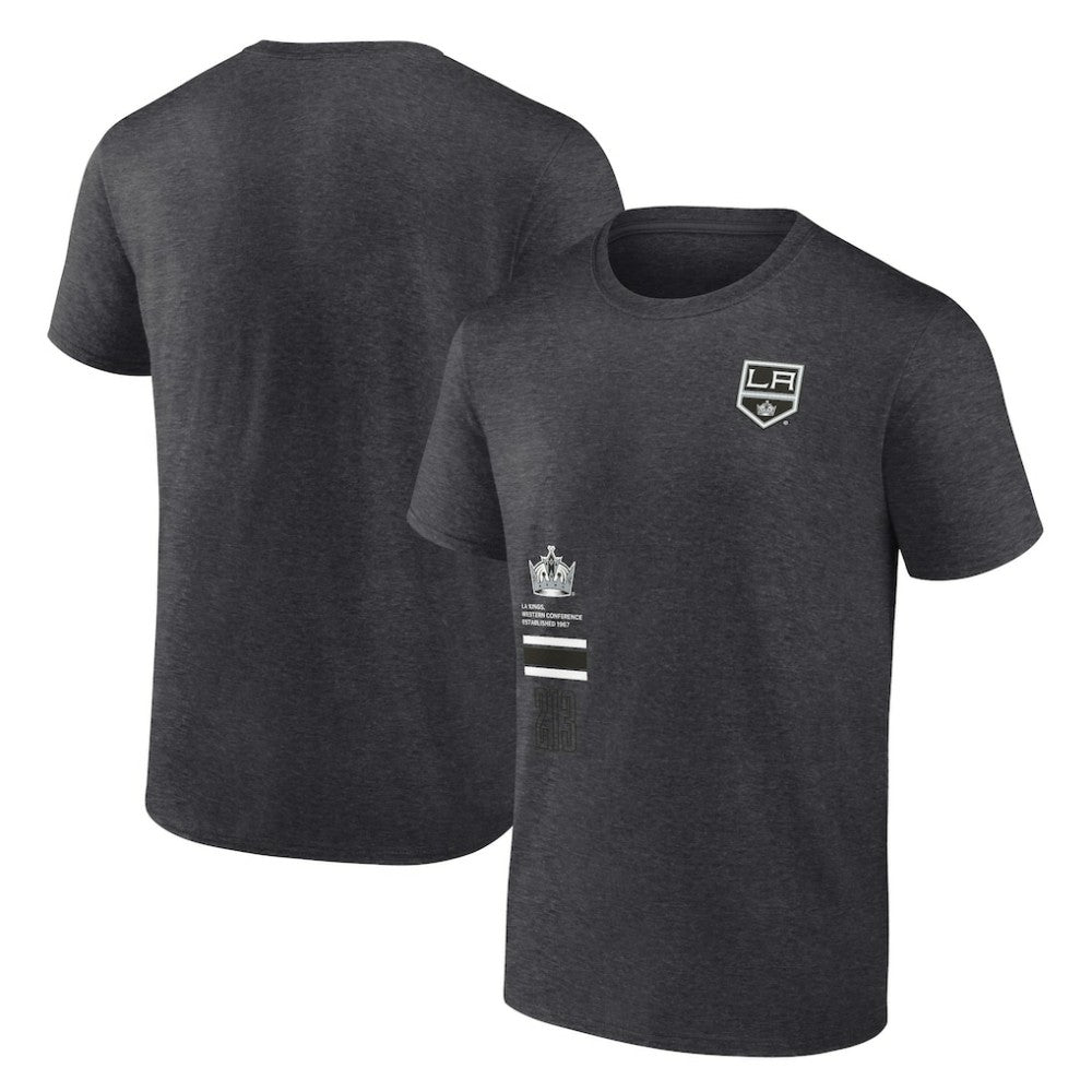 NHL Los Angeles Kings Fanatics Represent T-Shirt - Heather Charcoal