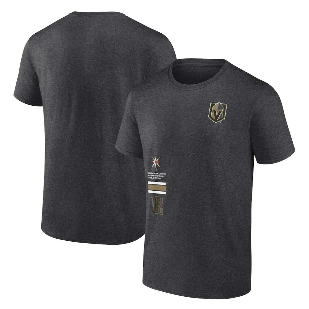 NHL Vegas Golden Knights Fanatics Represent T-Shirt - Heather Charcoal