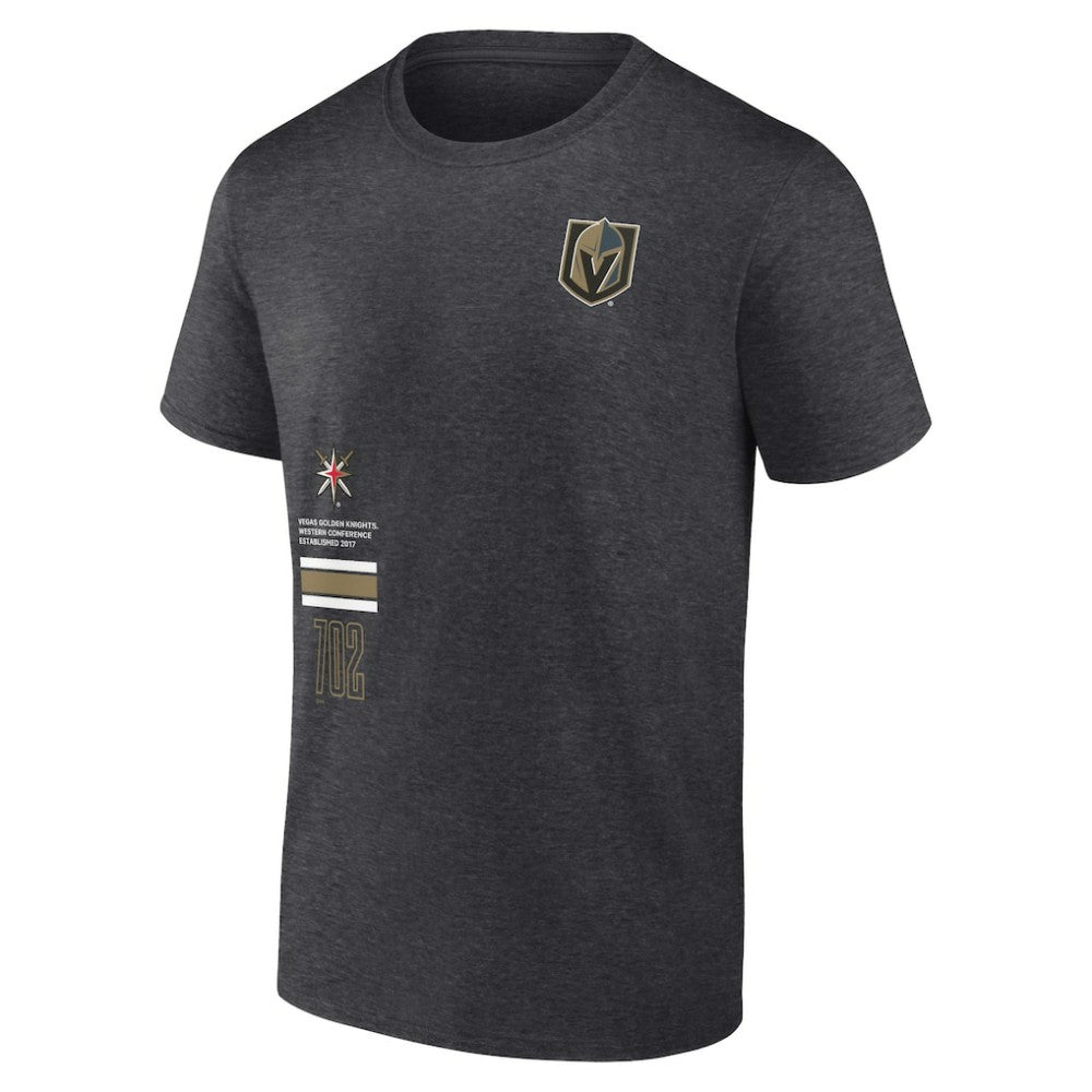 NHL Vegas Golden Knights Fanatics Represent T-Shirt - Heather Charcoal