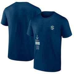 NHL Seattle Kraken Fanatics Represent T-Shirt - Deep Sea Blue