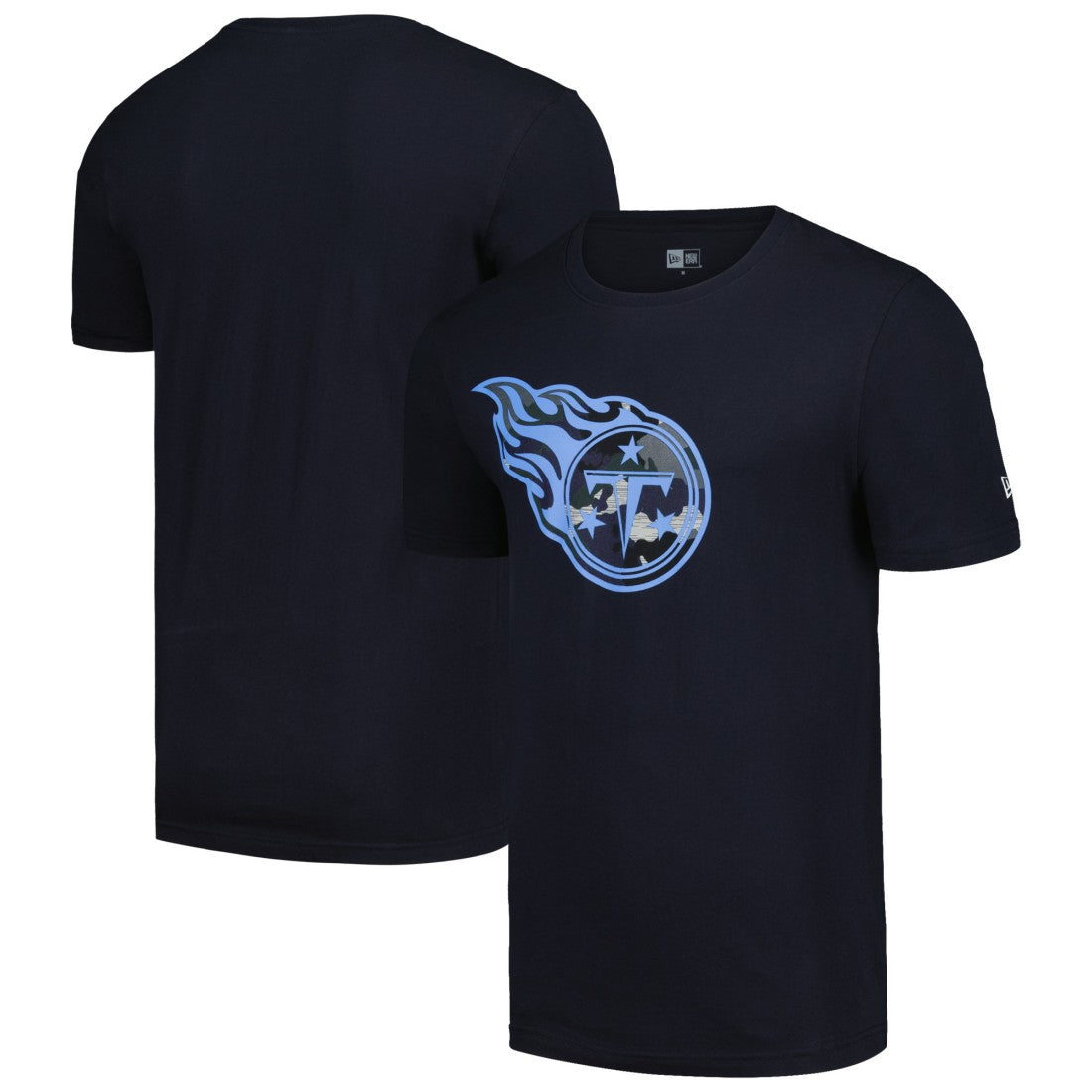 Tennessee Titans New Era Camo Logo T-Shirt Navy