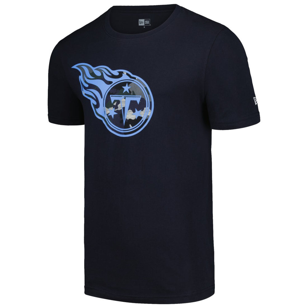 Tennessee Titans New Era Camo Logo T-Shirt Navy