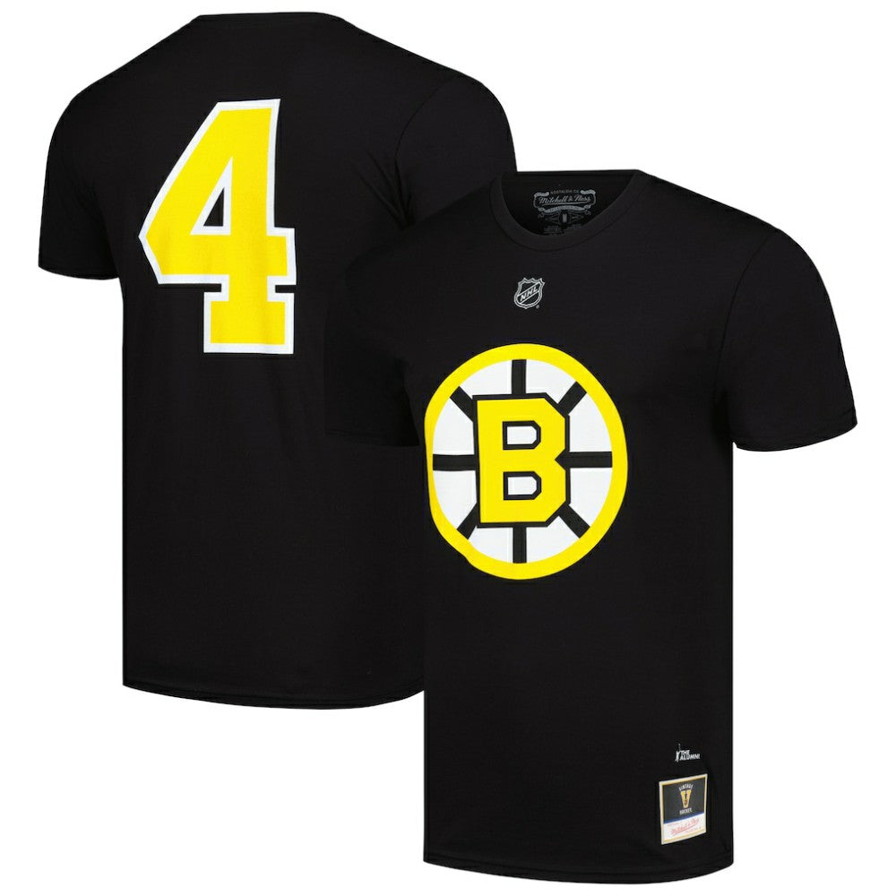 NHL Bobby Orr Boston Bruins Mitchell & Ness Name & Number T-Shirt - Black