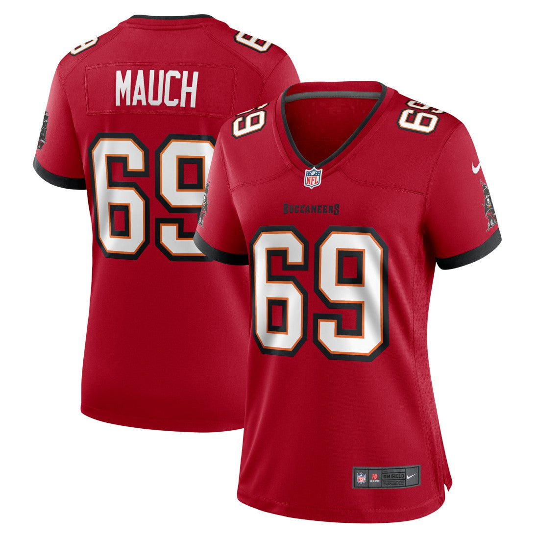 Cody Mauch Tampa Bay Buccaneers Women's Game Jersey Red