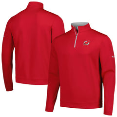 NHL New Jersey Devils Columbia Wickham Hills Omni-Wick Quarter-Zip Jacket - Red