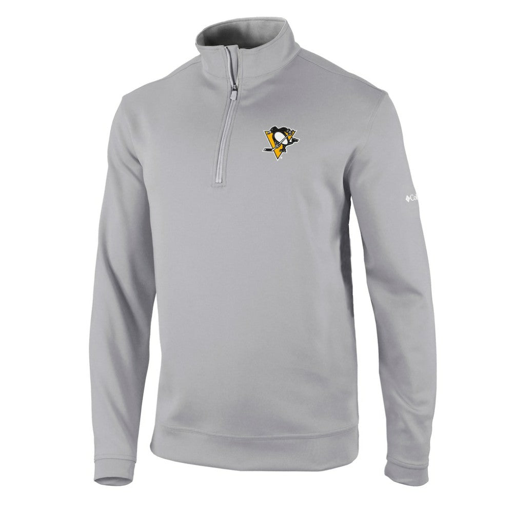 NHL Pittsburgh Penguins Columbia Wickham Hills Omni-Wick Quarter-Zip Jacket - Gray