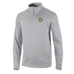 NHL Pittsburgh Penguins Columbia Wickham Hills Omni-Wick Quarter-Zip Jacket - Gray