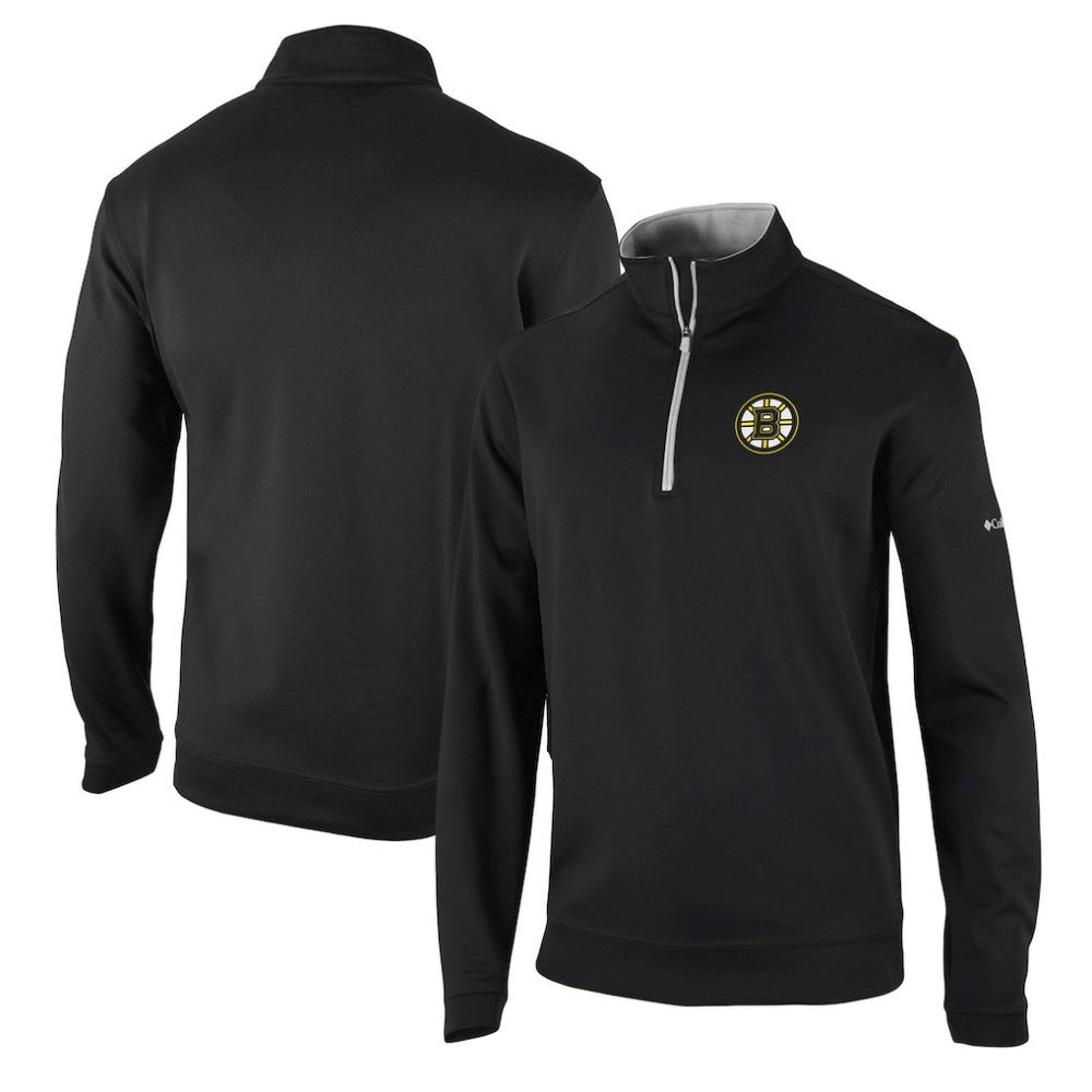 NHL Boston Bruins Columbia Wickham Hills Omni-Wick Quarter-Zip Jacket - Black