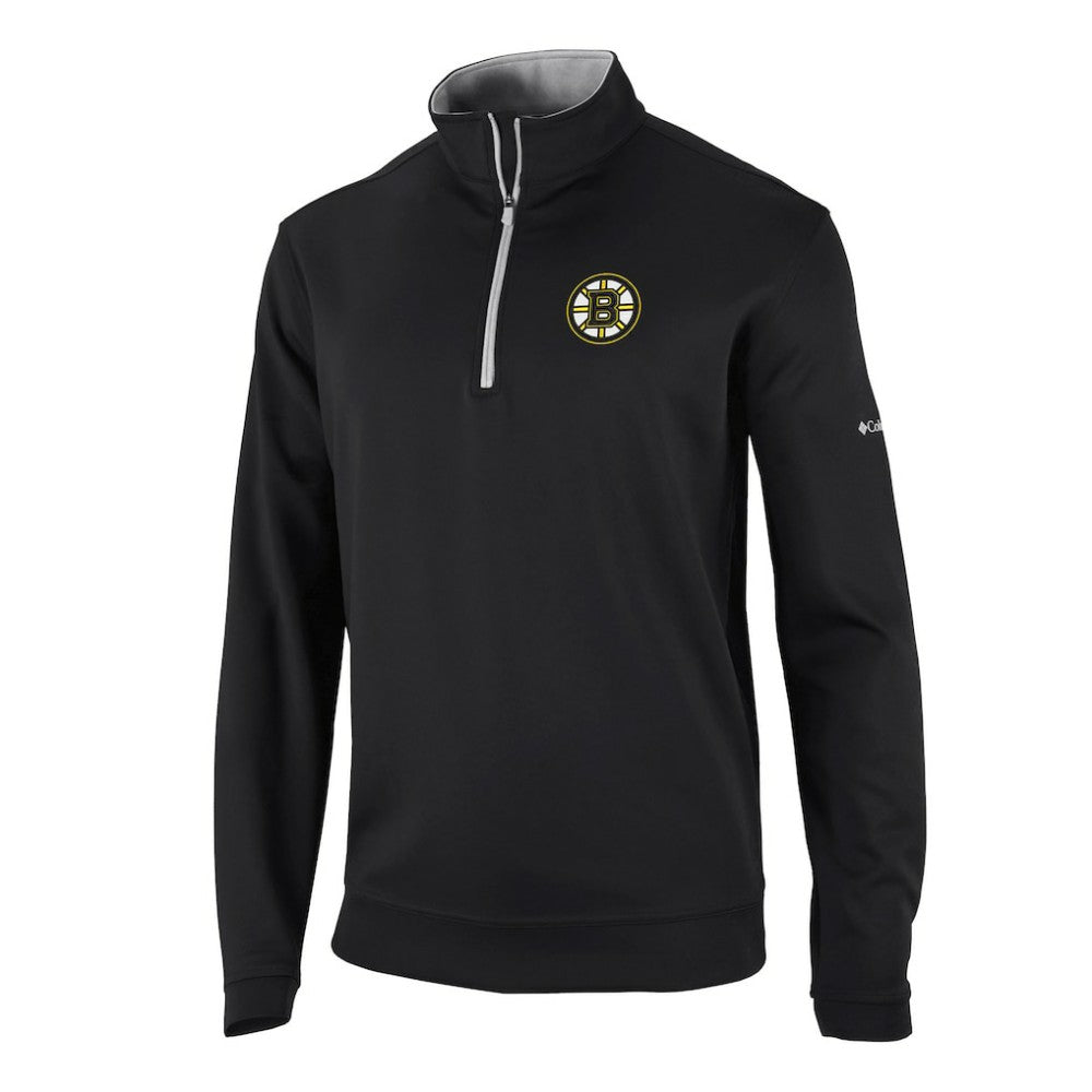 NHL Boston Bruins Columbia Wickham Hills Omni-Wick Quarter-Zip Jacket - Black