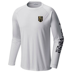 NHL Vegas Golden Knights Columbia Terminal Tackle Omni-Shade Raglan Long Sleeve T-Shirt - White