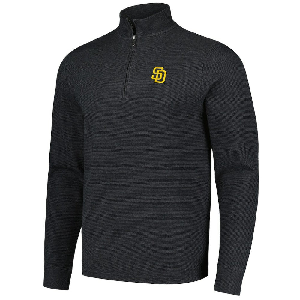 San Diego Padres Vineyard Vines Saltwater Quarter-Zip Jacket - Black Jackets