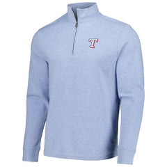 Texas Rangers Vineyard Vines Saltwater Quarter-Zip Jacket - Light Blue Jackets