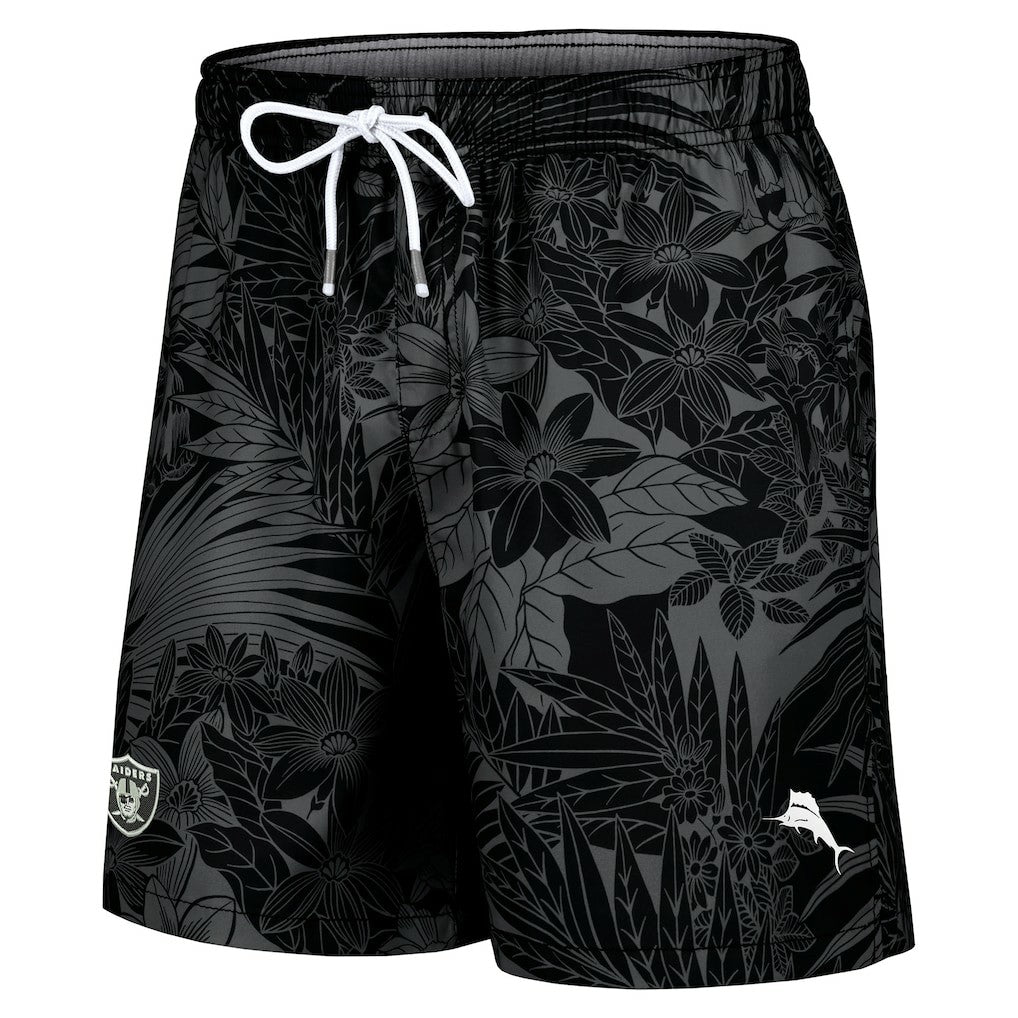 Las Vegas Raiders Santiago Palms Board Shorts Black