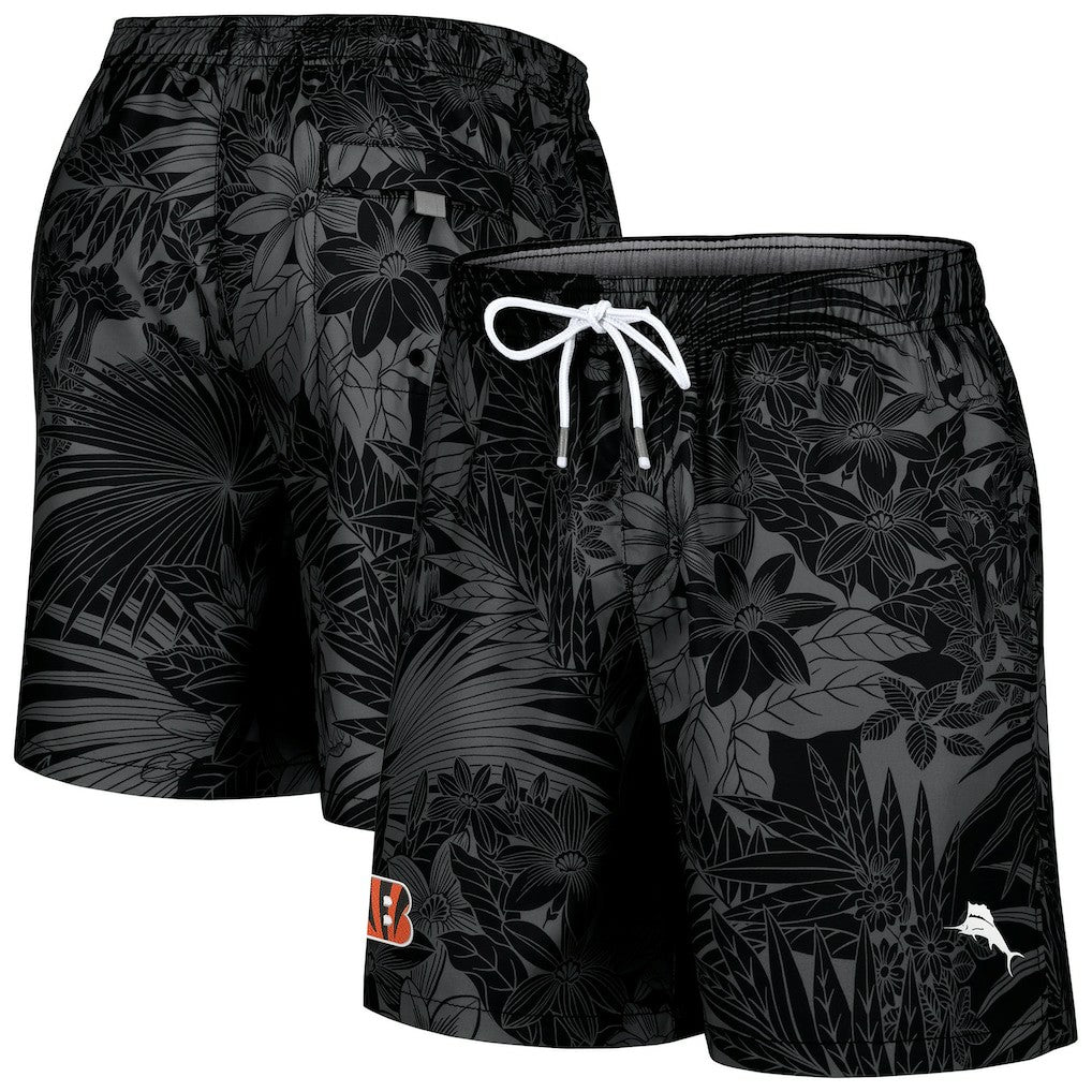 Cincinnati Bengals Santiago Palms Board Shorts Black