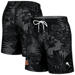 Cincinnati Bengals Santiago Palms Board Shorts Black