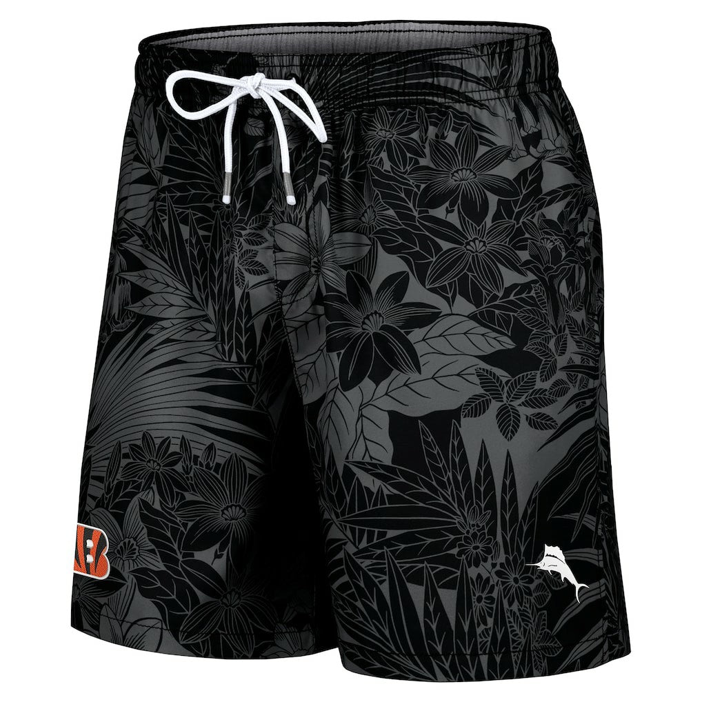 Cincinnati Bengals Santiago Palms Board Shorts Black
