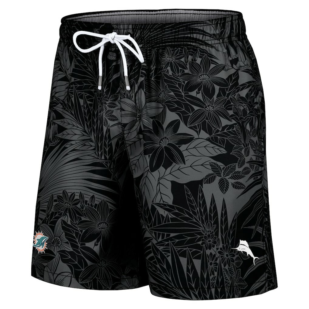 Miami Dolphins Santiago Palms Board Shorts Black