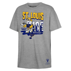 NHL St. Louis Blues Mitchell & Ness Youth Ice Hockey T-Shirt - Gray